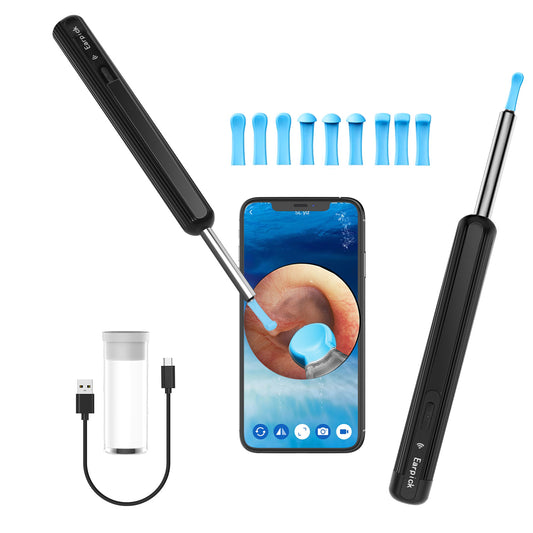 Ohrenreiniger Ohrenschmalz Entferner Otoskop | 1920P Wifi Ohrreiniger Kamera mit 6 LEDs | Ohrkamera 10mm Brennweite | Ohr Endoskop Ohren Reinigung Ohrspiegel für Android/IOS/Harmony OS