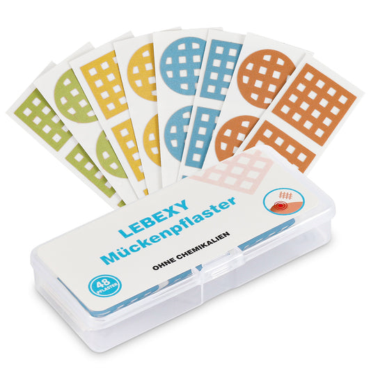 LEBEXY Mückenpflaster 48 Pflaster, zur Sofortanwendung nach Mückenstich, gegen Juckreiz Mosquitopflaster